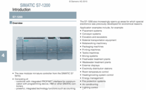 Thông số kỹ thuật PLC Siemens S7-1200